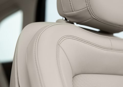 Fine craftsmanship is shown through a detailed image of front-seat stitching. | Gates Lincoln in Richmond KY