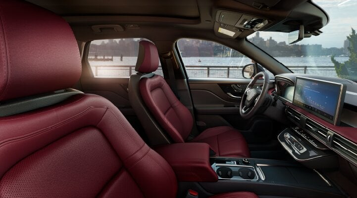 The available Perfect Position front seats in the 2025 Lincoln Corsair® SUV are shown. | Gates Lincoln in Richmond KY