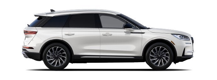 The passenger side of a Lincoln Corsair® SUV is shown in the Ceramic Pearl extra-cost exterior paint option. | Gates Lincoln in Richmond KY