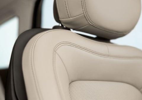 Fine craftsmanship is shown through a detailed image of front-seat stitching. | Gates Lincoln in Richmond KY