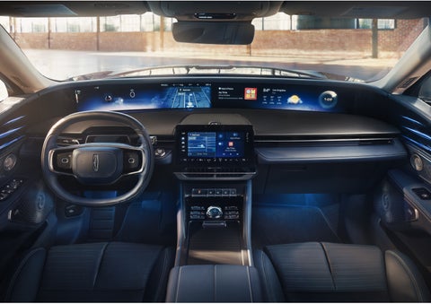 The panoramic display is shown in a 2026 Lincoln Nautilus® SUV. | Gates Lincoln in Richmond KY